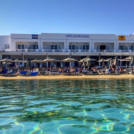 Acrogiali Beachfront Hotel Mykonos Platys Gialos  Dış mekan fotoğraf