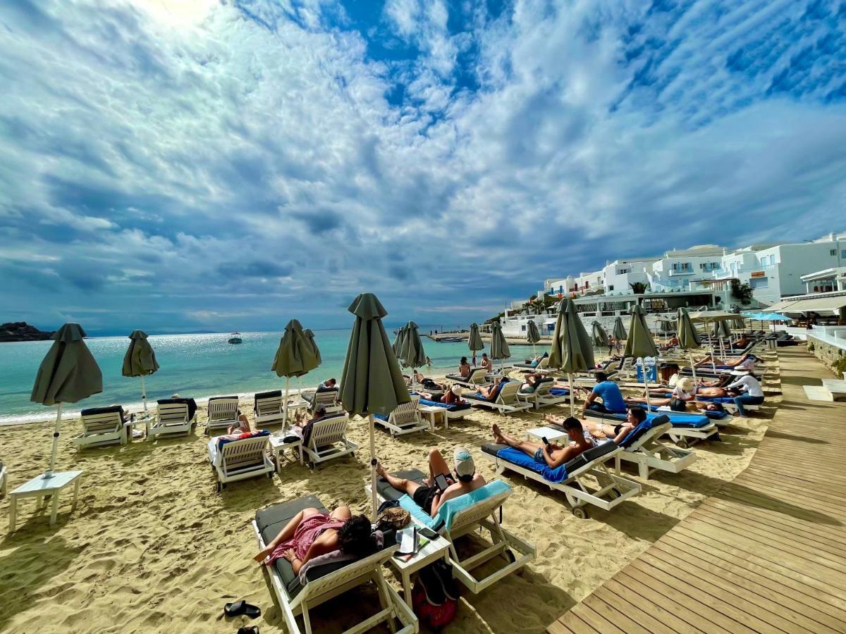 Acrogiali Beachfront Hotel Mykonos Platys Gialos  Dış mekan fotoğraf