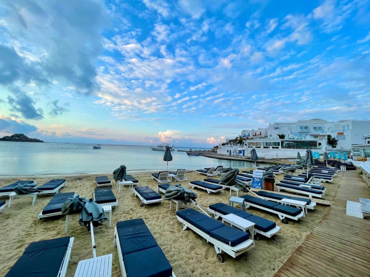 Acrogiali Beachfront Hotel Mykonos Platys Gialos  Dış mekan fotoğraf