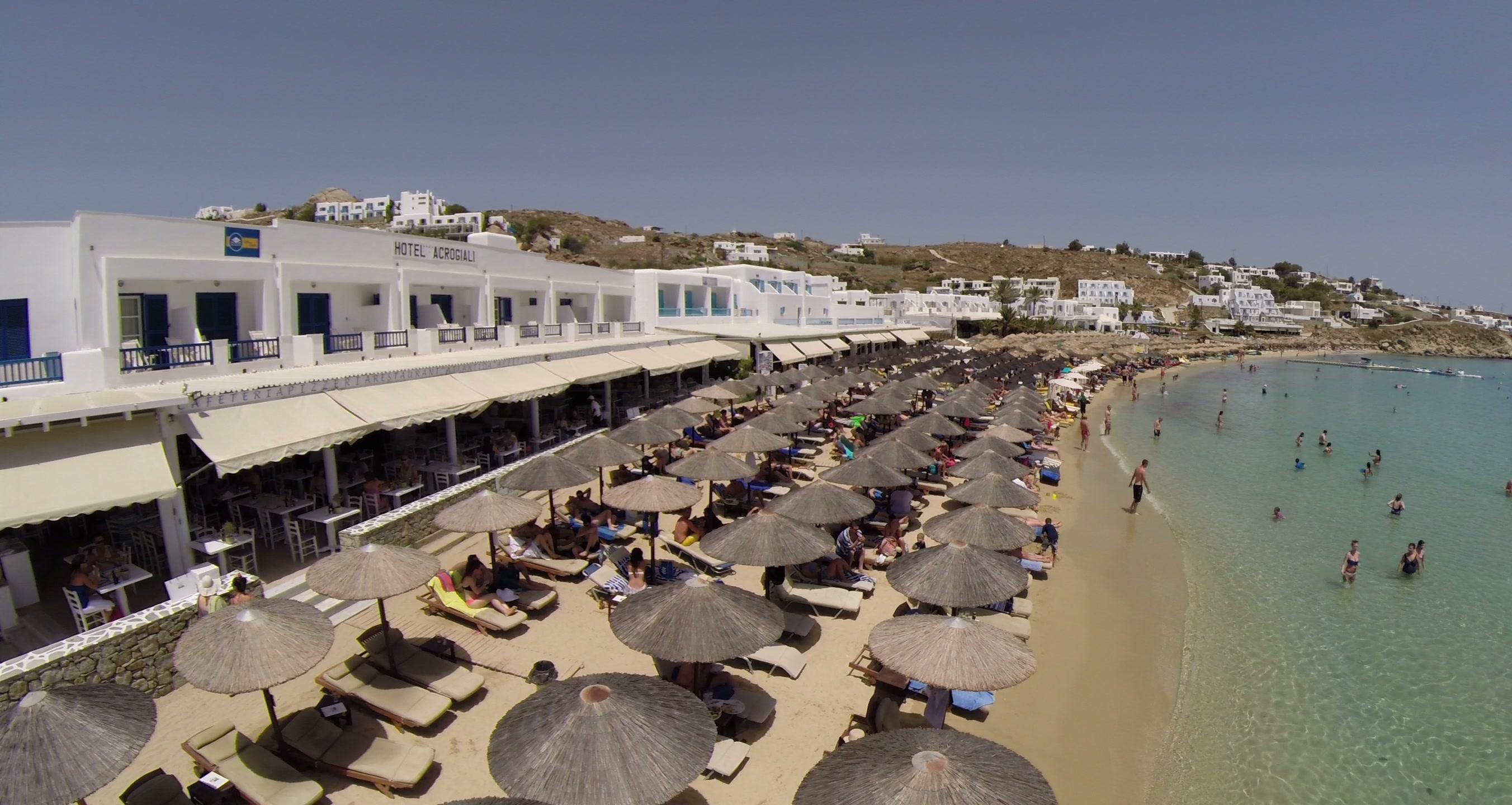 Acrogiali Beachfront Hotel Mykonos Platys Gialos  Dış mekan fotoğraf