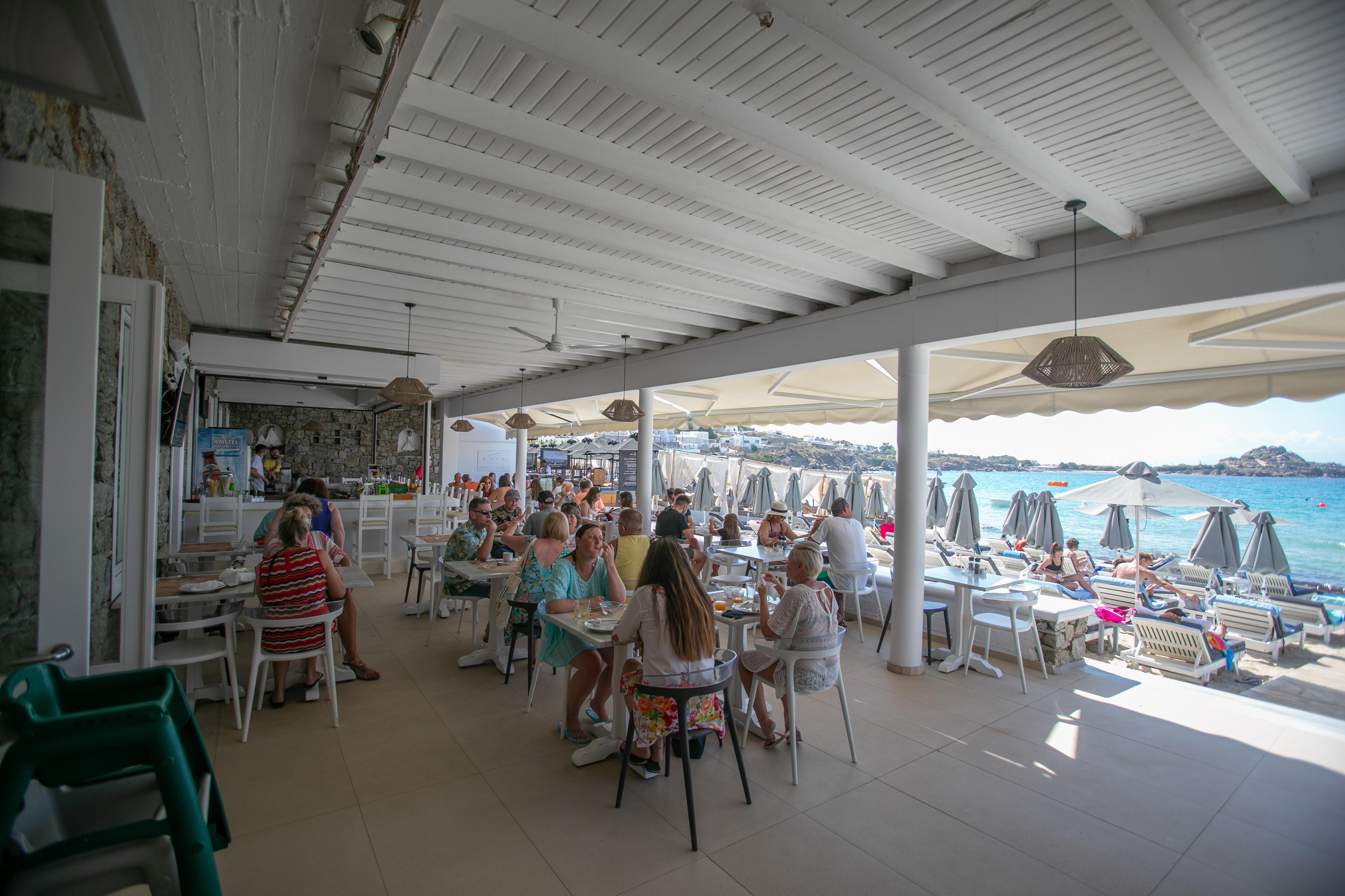 Acrogiali Beachfront Hotel Mykonos Platys Gialos  Dış mekan fotoğraf