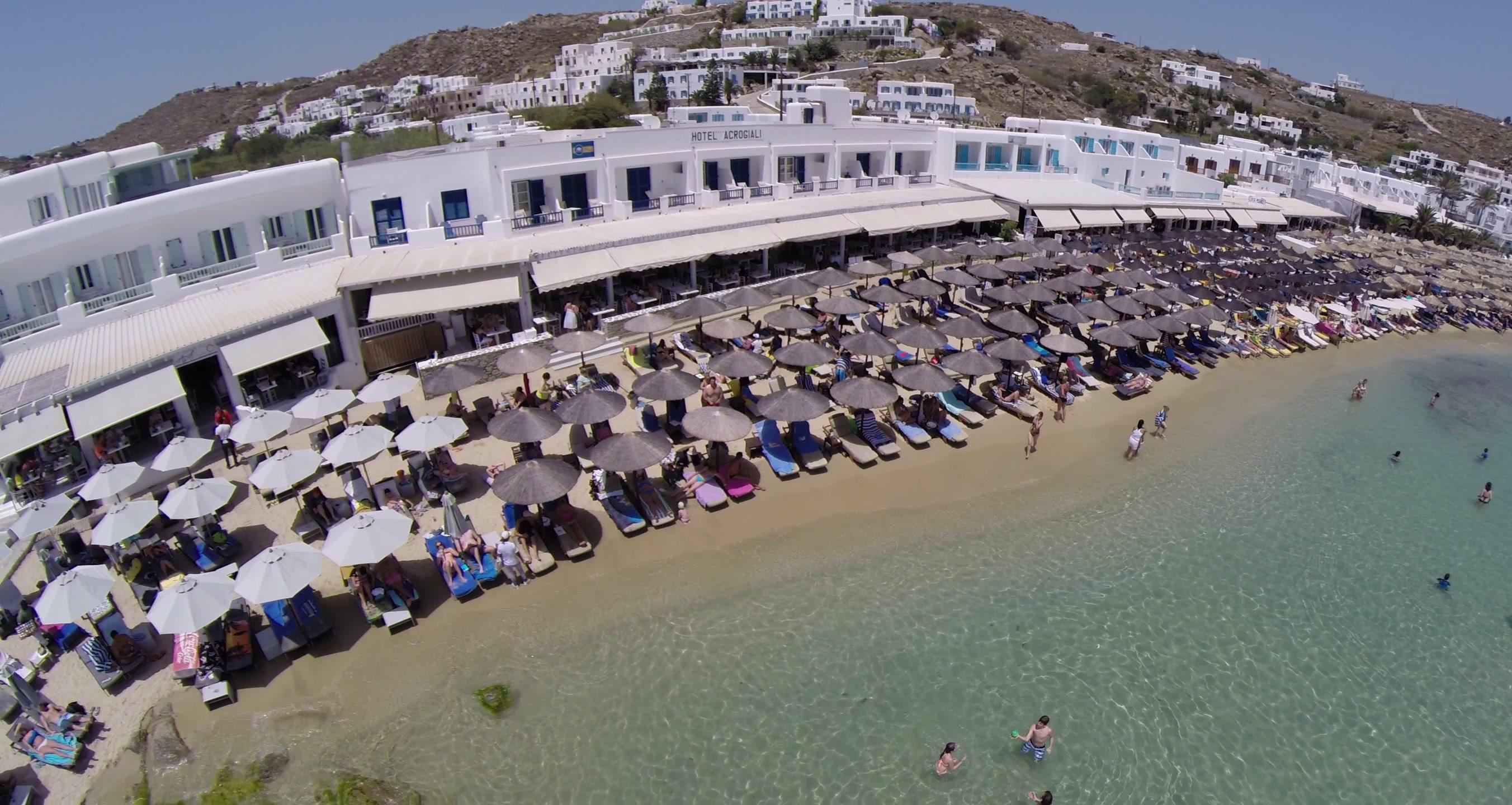 Acrogiali Beachfront Hotel Mykonos Platys Gialos  Dış mekan fotoğraf