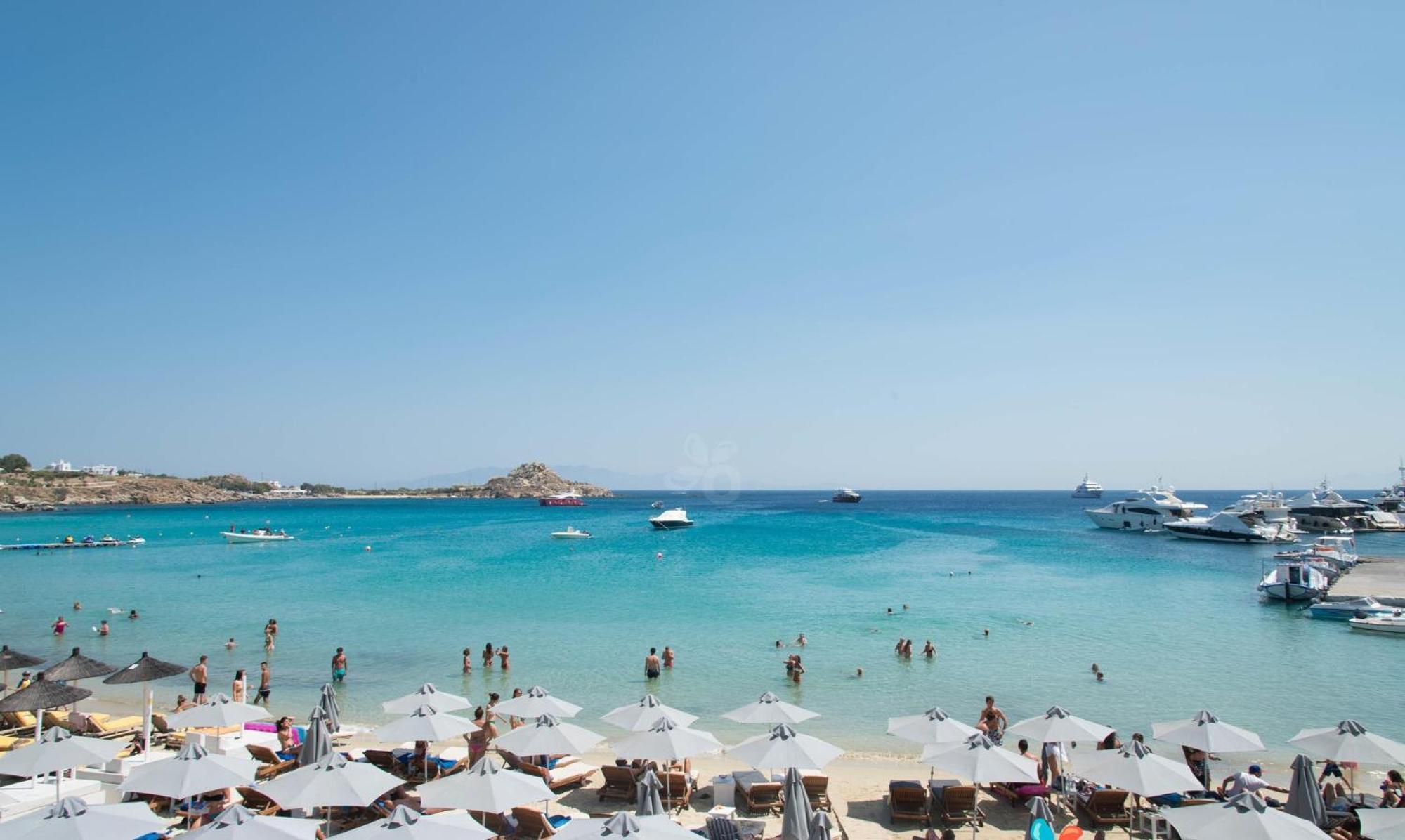 Acrogiali Beachfront Hotel Mykonos Platys Gialos  Dış mekan fotoğraf
