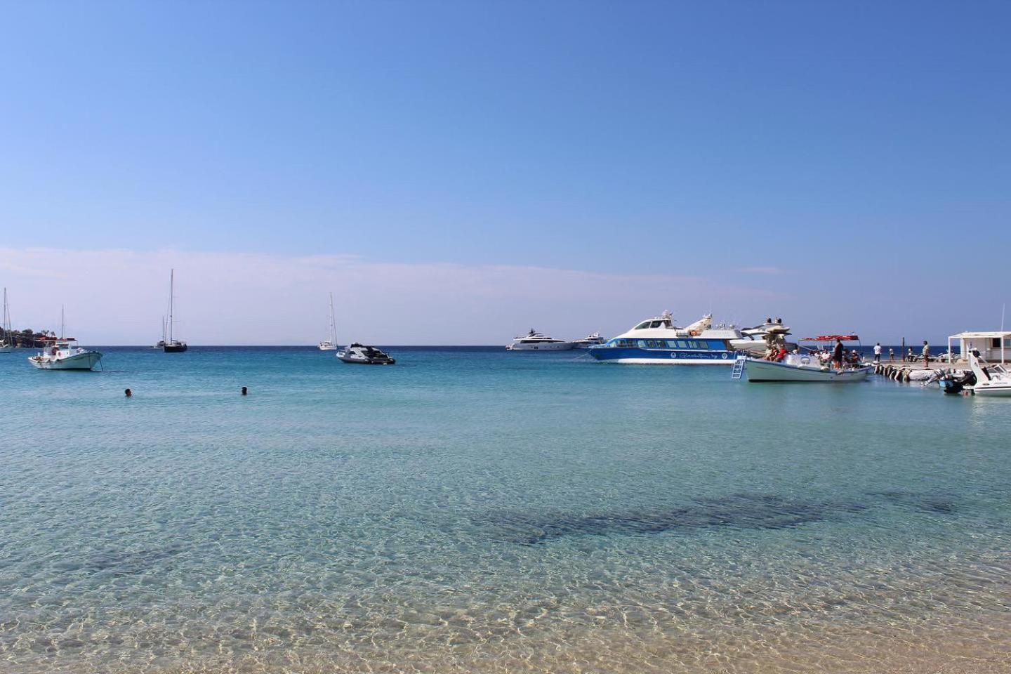 Acrogiali Beachfront Hotel Mykonos Platys Gialos  Dış mekan fotoğraf