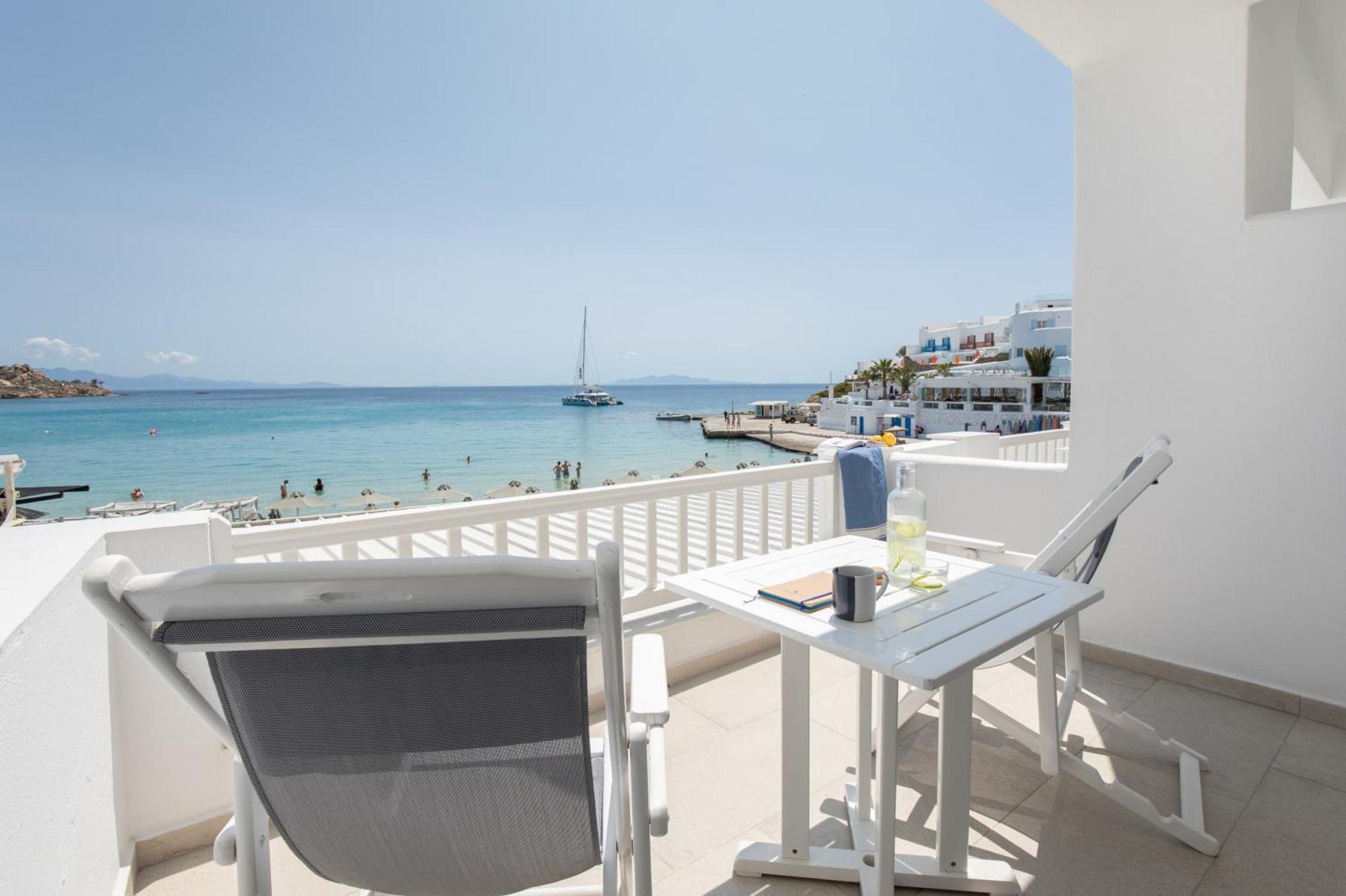 Acrogiali Beachfront Hotel Mykonos Platys Gialos  Dış mekan fotoğraf