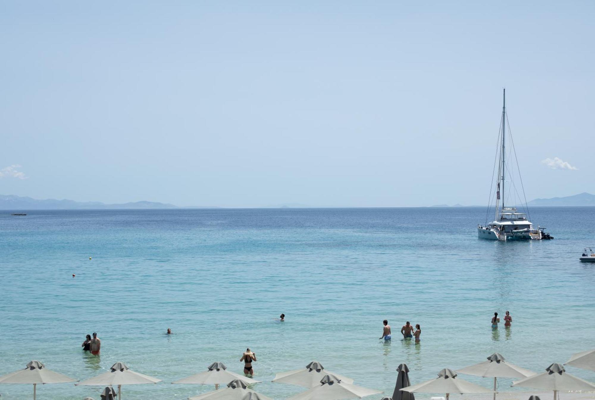 Acrogiali Beachfront Hotel Mykonos Platys Gialos  Dış mekan fotoğraf