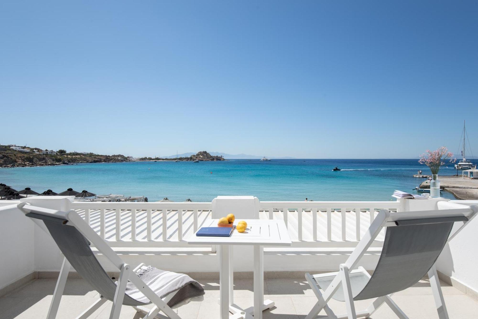 Acrogiali Beachfront Hotel Mykonos Platys Gialos  Dış mekan fotoğraf