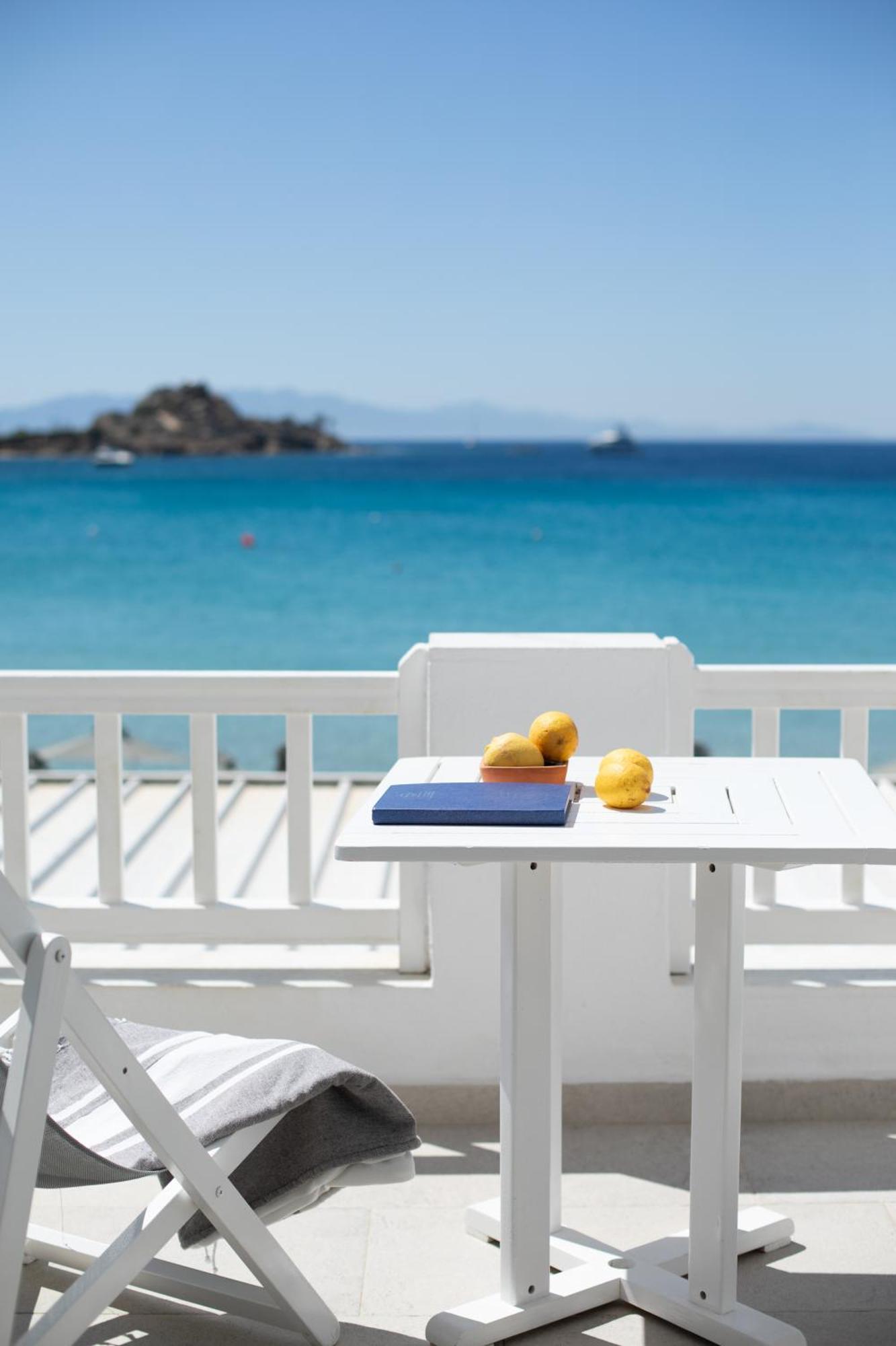 Acrogiali Beachfront Hotel Mykonos Platys Gialos  Dış mekan fotoğraf