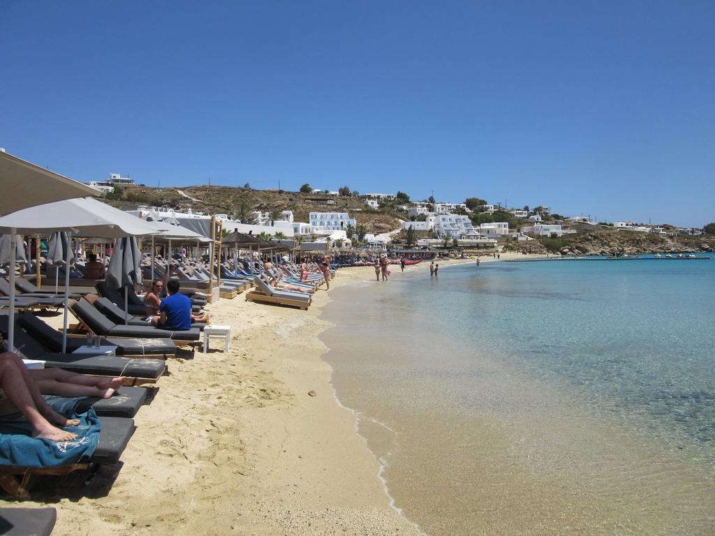 Acrogiali Beachfront Hotel Mykonos Platys Gialos  Dış mekan fotoğraf