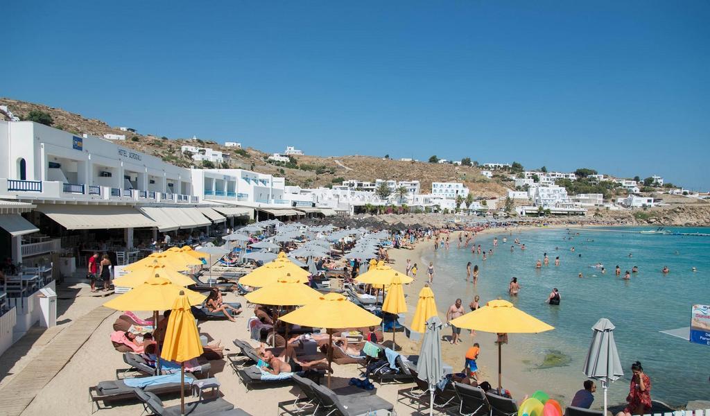Acrogiali Beachfront Hotel Mykonos Platys Gialos  Dış mekan fotoğraf